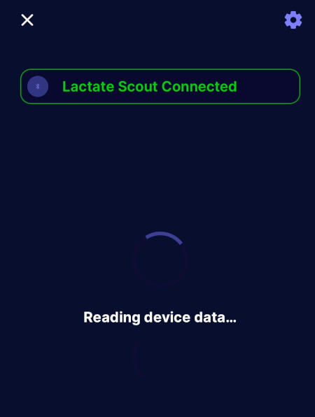 Bluetooth kopplar ihop Lactate Scout 4 med Beepinsights mobilapp