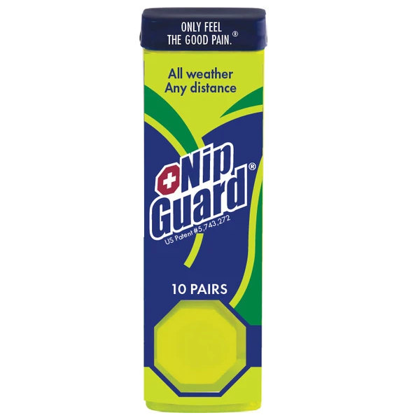 10-pack med NipGuard som skyddar bröstvårtorna vid löpning