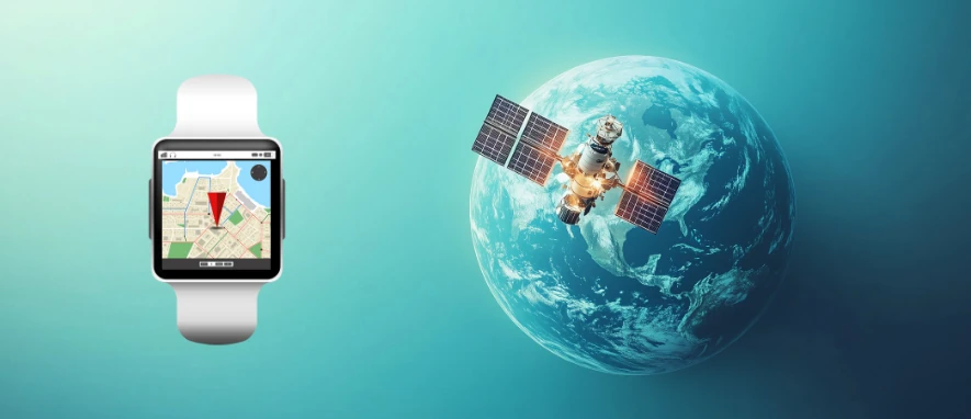 Satelliter jorden gps klocka