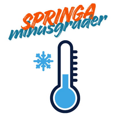 Springa minusgrader termometer kyla